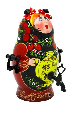 Самовар «Матрешка» 3 л, черная